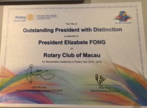 Outstanding President with Distinction